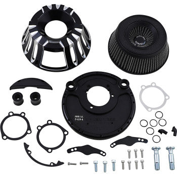 ARLEN NESS Deep Cut Inverted Series Air Cleaner Kit - Black / Machined