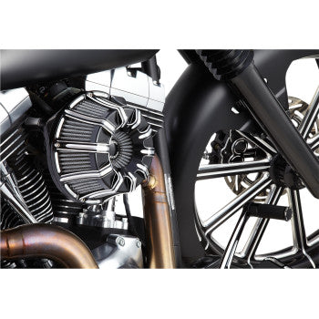 ARLEN NESS 10 Gauge Inverted Series Air Cleaner Kit - Black / Machined