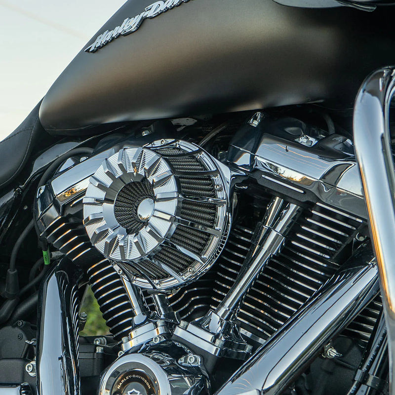ARLEN NESS 15-Spoke Inverted Series Air Cleaner Kit - Chrome