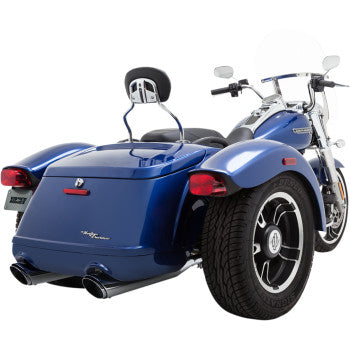 VANCE & HINES Twin Slash Slip-On Mufflers - Chrome - Freewheeler '15-'16