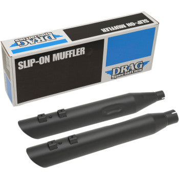 DRAG SPECIALTIES 4" Slashdown Slip-On Mufflers - Black - FLH / FLT '17-'22