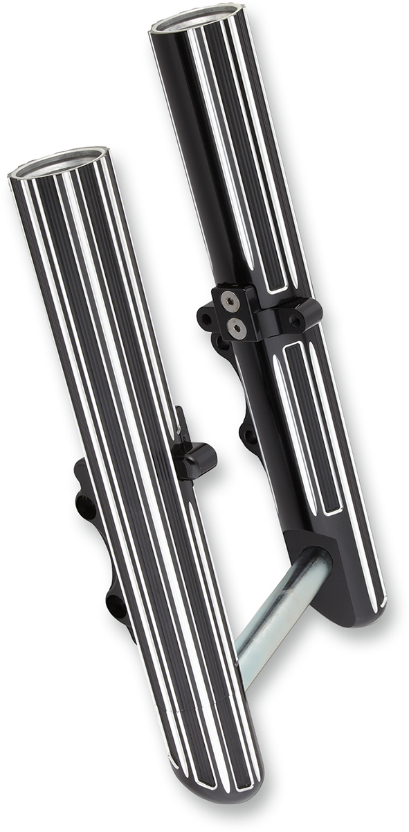 ARLEN NESS Custom Single-Disc Hot Legs Fork Legs - Black Anodized - 10-Gauge - '00-'07 FLH/FLT