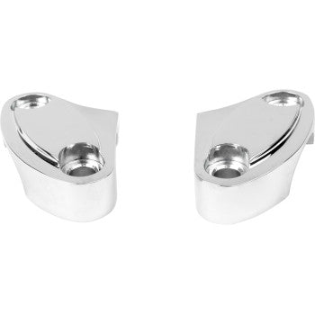 DRAG SPECIALTIES Handlebar Riser Clamp - Two-Piece - Chrome