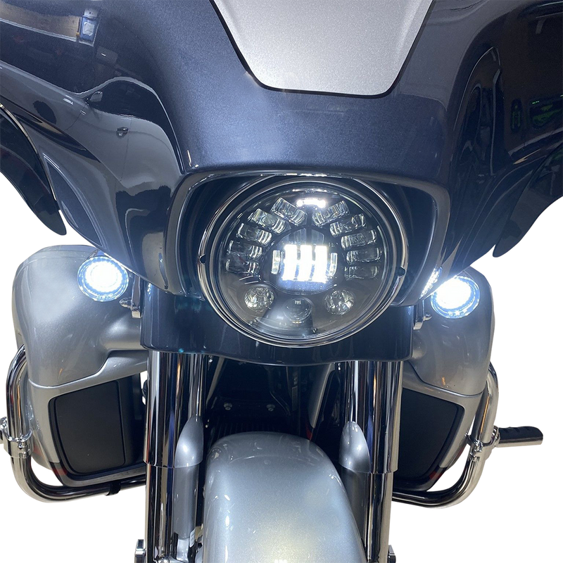 CUSTOM DYNAMICS 7" Adaptive Headlamp for Indian - Chrome