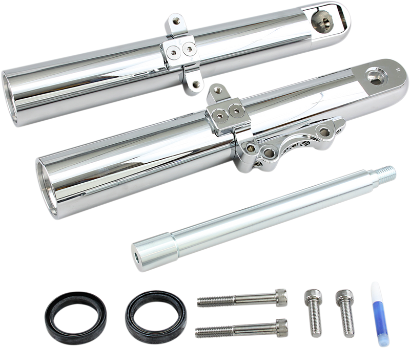 ARLEN NESS Custom Single-Disc Hot Legs Fork Legs - Smooth - '00-'07 FLH/FLT - Chrome