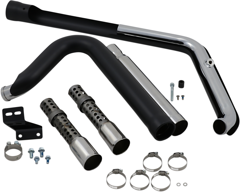 COBRA 909 Exhaust - Black - '12-'17 Softail