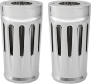 ARLEN NESS Aluminum Standard Length Fork Boot Covers - Deep Cut - '14-'25 FLH/FLT - Chrome