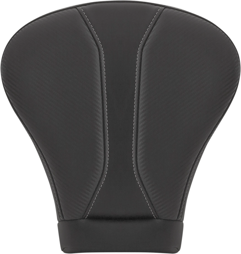 SADDLEMEN Dominator Pillion Pad - Extended Reach/Touring - Black w/ Silver Stitching -  '08-'25 TOURING (13" Wide)