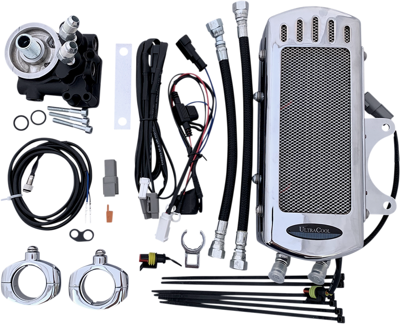 ULTRACOOL Side Mount Oil Cooler Kit - Indian '14-'25 - Chrome