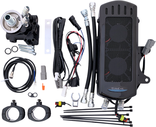 ULTRACOOL Oil Cooler Kit - Gloss Black - Indian IN-1G