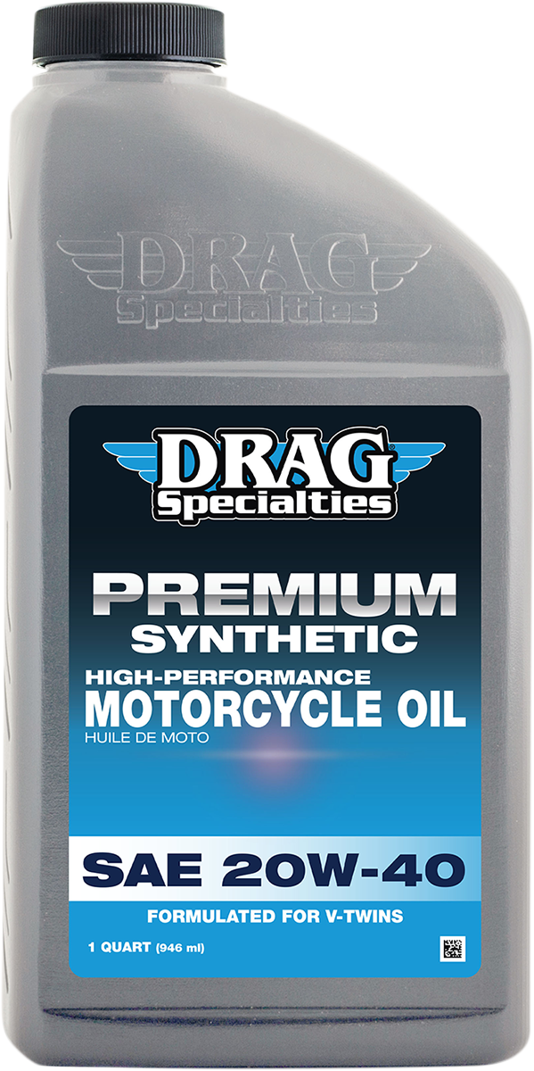 DRAG SPECIALTIES V-Twin Fully Synthetic Engine Oil - 20W-40 - 1 Quart