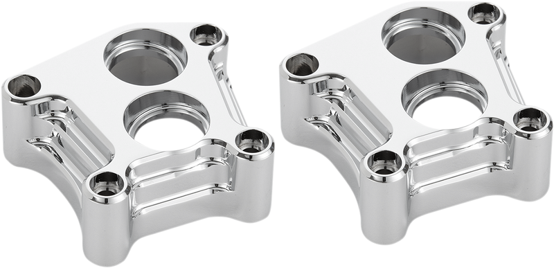 ARLEN NESS Lifter Block Covers - 10 Gauge - Chrome - Twin Cam