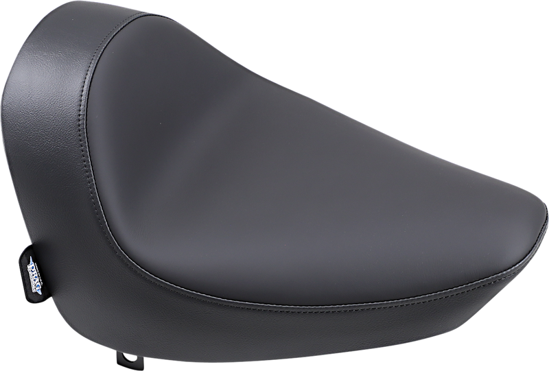 DRAG SPECIALTIES Low Profile Smooth Solo Solar-Reflective Leather Seat - Black - Softail '84-'99