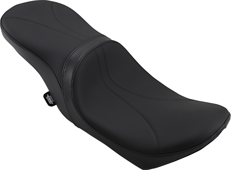 DRAG SPECIALTIES Touring Mild Stitched Low Profile Seat - w/ Yaffe 6 gallon custom fuel tank - Black - Touring '08-'23