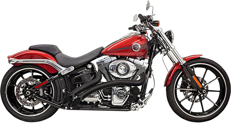 BASSANI XHAUST Radial Sweeper Exhaust - Black - 1986-2017 SOFTAIL/DYNA MODELS