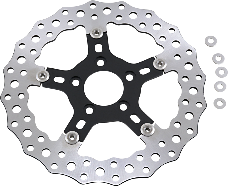 ARLEN NESS Jagged Floating Front Brake Rotor - 11.8" - Black