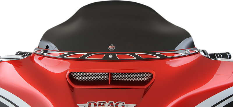 KLOCK WERKS Fairing Vent Screen - Round - Chrome - FLHT/FLHX KWS-01-0002