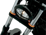 CUSTOM DYNAMICS TruWRAPZ® 360 Degree LED Fork Lights - 39 mm - Amber Lens