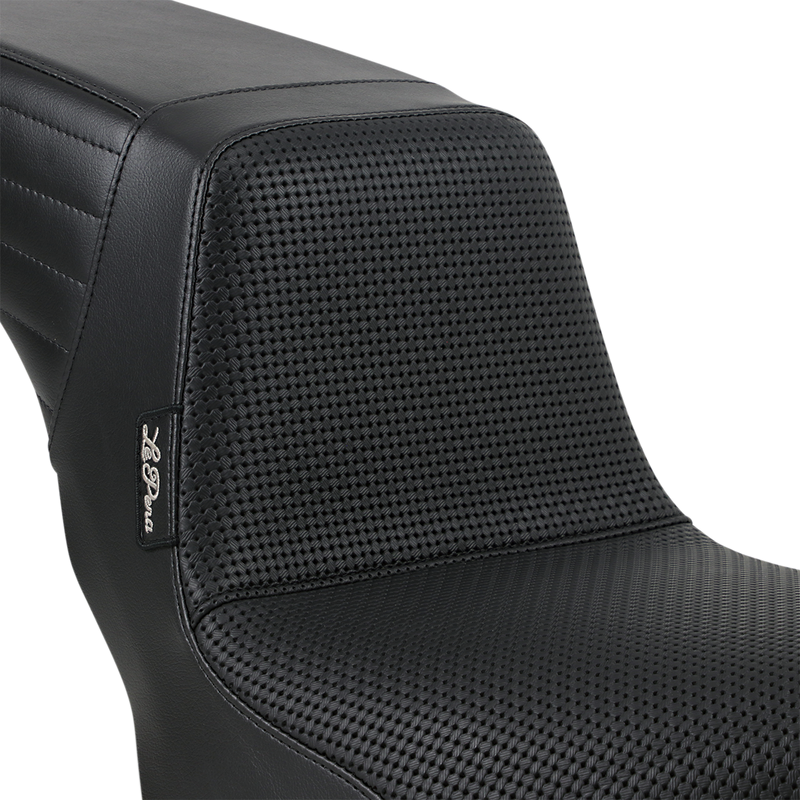 LE PERA Kickflip Seat - Basketweave - Black - Softail '18-'22