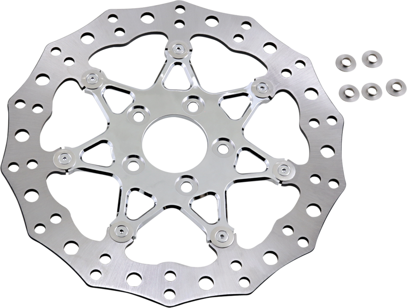 ARLEN NESS Two-Piece Floating Front Brake Rotor - Procross - 11.8" - Chrome