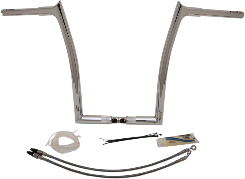 FAT BAGGERS INC. 1-1/4" EZ Install Pointed Top Handlebar Kit - 16" - Chrome 909316