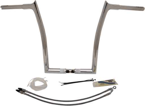 FAT BAGGERS INC. 1-1/4" EZ Install Pointed Top Handlebar Kit - 16" - Chrome 909316