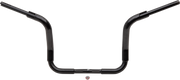 FAT BAGGERS INC. 1-1/2" EZ Install Rounded Top Handlebar - 12" - Black 803012-B