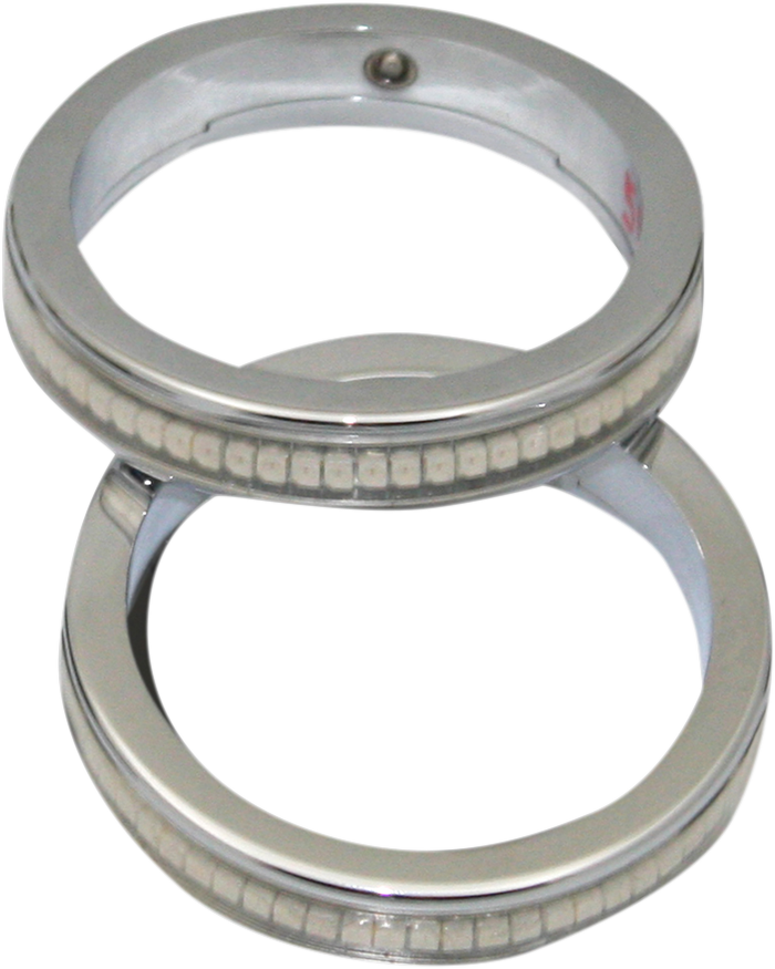 CUSTOM DYNAMICS Wrap-Arounds™ LED Turn Signals - 39 mm - Chrome - Clear/Amber