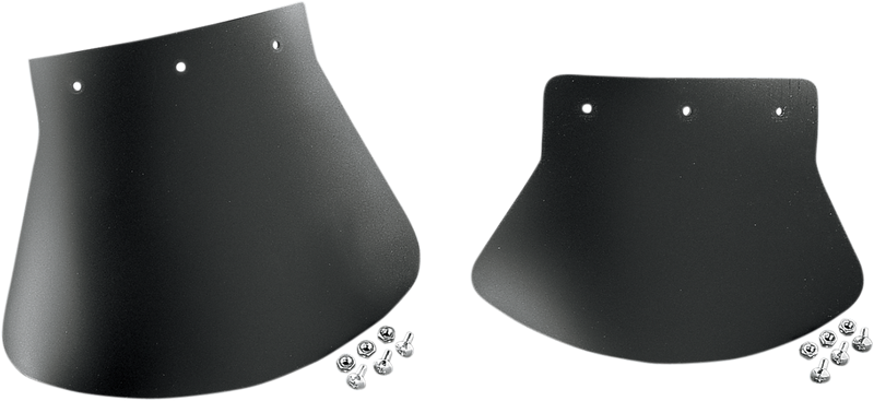 DRAG SPECIALTIES Rubber Fender Mud Flap - Plain - 10-1/2" W x 8" H