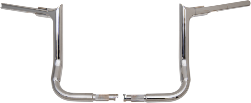 FAT BAGGERS INC. 1-1/2" EZ Install Pointed Top Handlebar - 12" - Chrome 805012