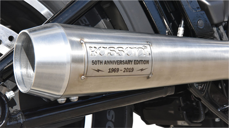 BASSANI XHAUST 50th Anniversary 2:1 Exhaust - Stainless Steel - '18-'21 SOFTAIL