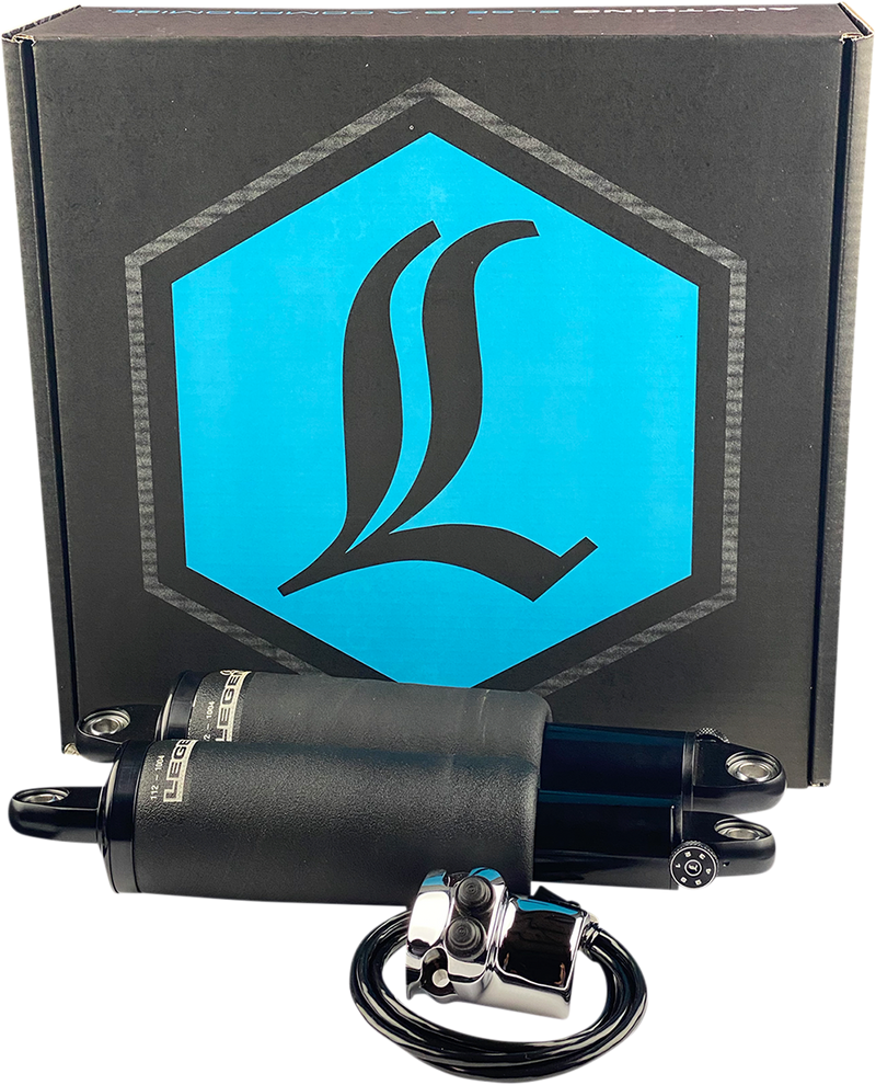 LEGEND SUSPENSION AIR-A FL Adjustable AIR Suspension - Chrome Handlebar Control - '15-'24 ROAD GLIDE