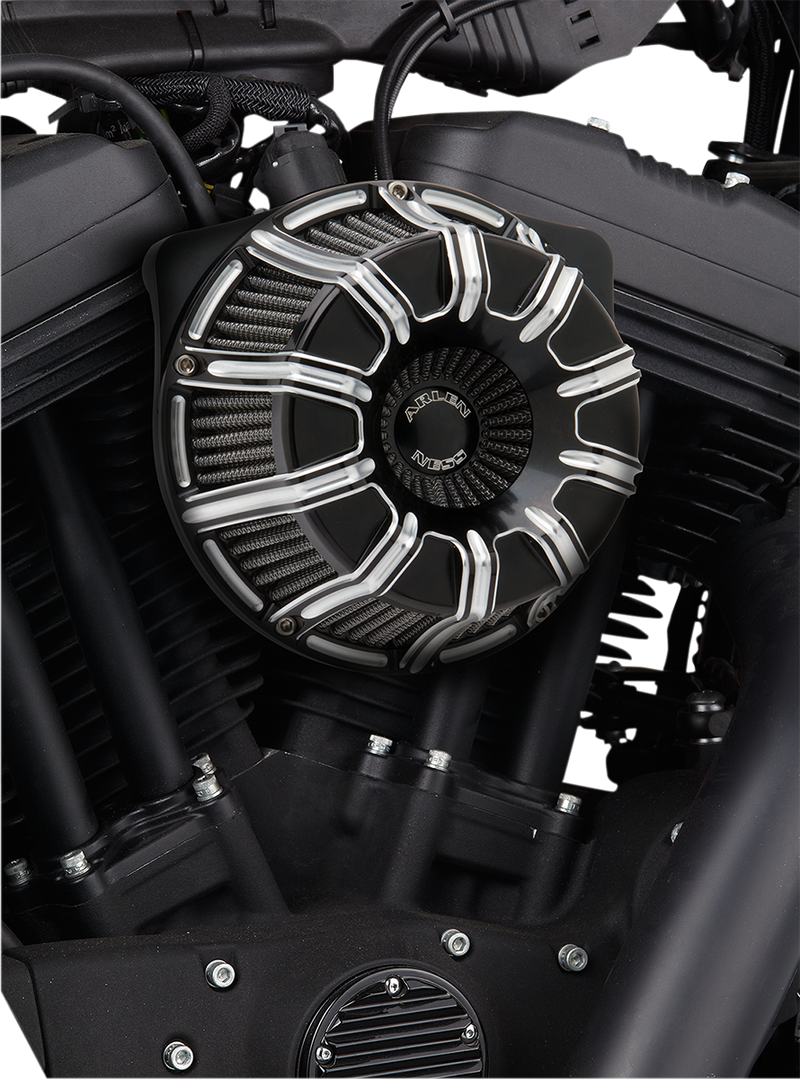 ARLEN NESS 10 Gauge Inverted Series Air Cleaner Kit - Black / Machined