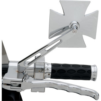 DRAG SPECIALTIES Mirror - Side View - Maltese - Chrome - Air-Glide Stem - Each