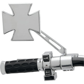 DRAG SPECIALTIES Mirror - Side View - Maltese - Chrome - Air-Glide Stem - Each