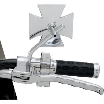 DRAG SPECIALTIES Mirror - Side View - Maltese - Chrome - Round Stem - Each