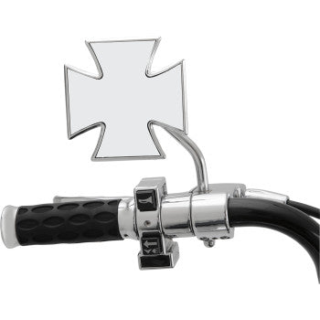 DRAG SPECIALTIES Mirror - Side View - Maltese - Chrome - Round Stem - Each