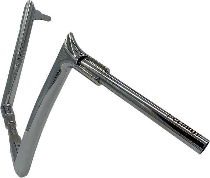 FAT BAGGERS INC. 1-1/2" EZ Install Pointed Top Handlebar - 12" - Chrome 808012