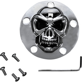 DRAG SPECIALTIES 3-D Skull Points Cover - FL / FX '99-'17
