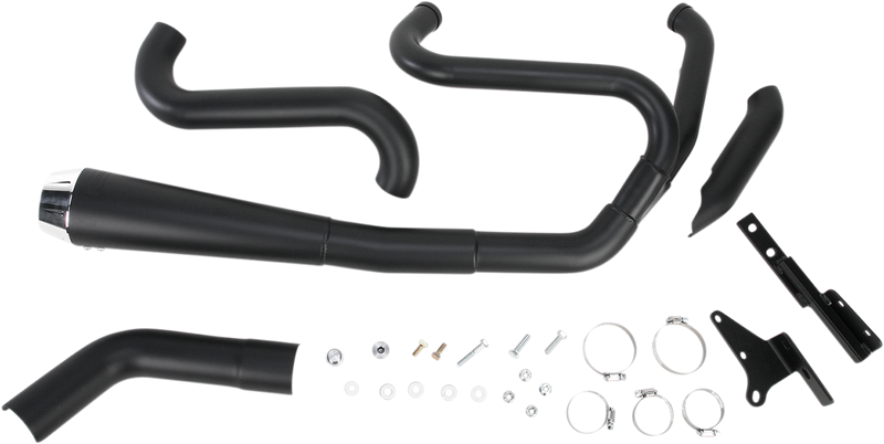 BASSANI XHAUST Road Rage 2:1 Exhaust - Black - FXD