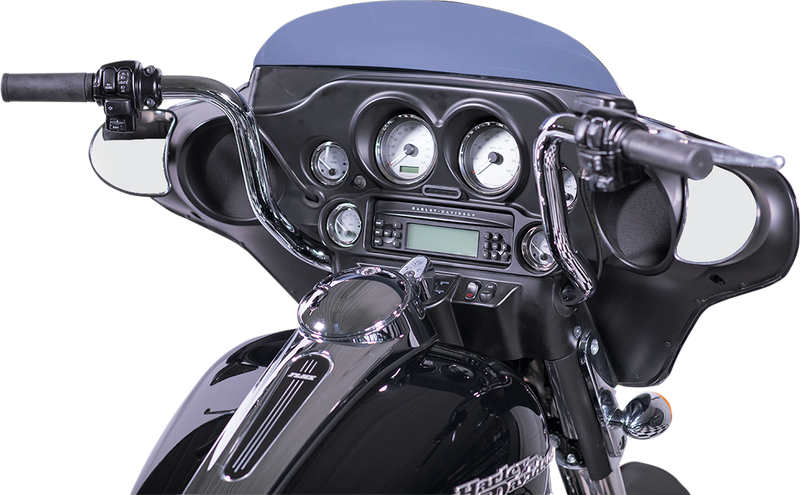 FAT BAGGERS INC. 1-1/4" EZ Install Round Top Handlebar Kit - 10" - Chrome 909410