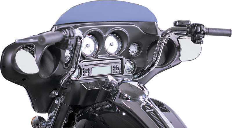 FAT BAGGERS INC. 1-1/4" EZ Install Round Top Handlebar Kit - 10" - Chrome 909410