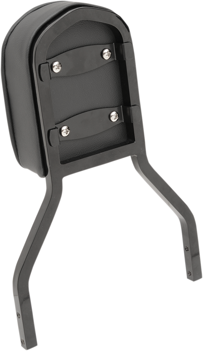 DRAG SPECIALTIES Short Pillow with Piping Sissy Bar Vinyl Pad - Black