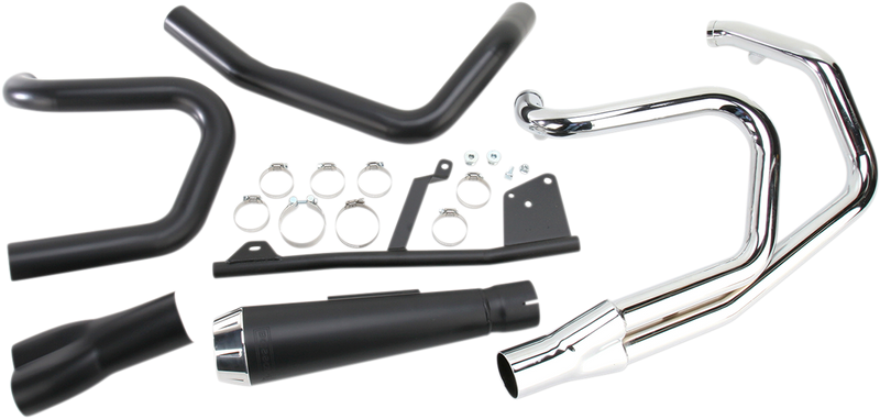 BASSANI XHAUST Road Rage Exhaust - Black - Short - '04-'13 XL