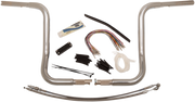 FAT BAGGERS INC. 1-1/4" EZ Install Round Top Handlebar Kit - 14" - Chrome 909414