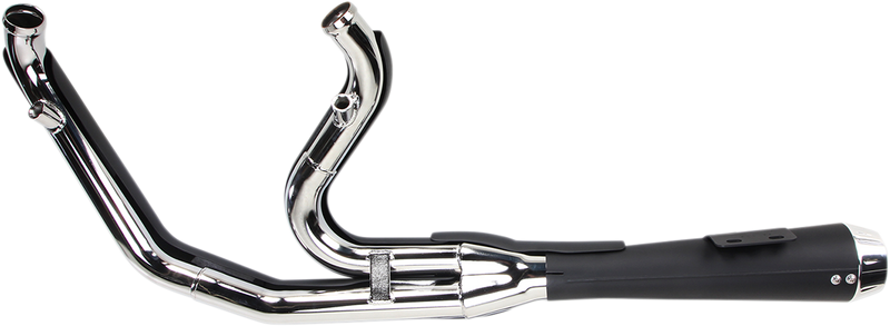 BASSANI XHAUST Road Rage Exhaust - Black - Short - '06-'17 FXD