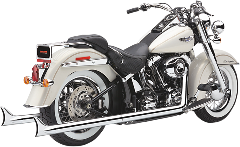 COBRA True Dual Exhaust - Fishtail - '97-'06 Softail