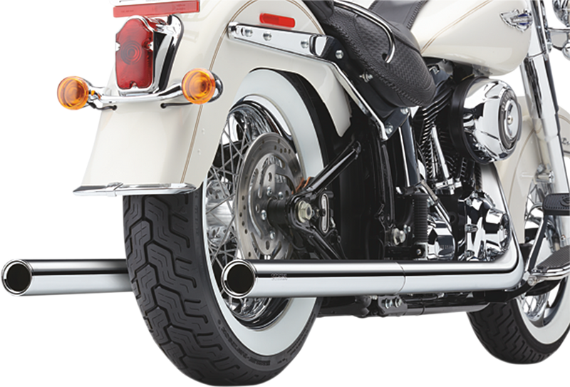 COBRA True Dual Exhaust - Billet Tip - '97-'06 Softail