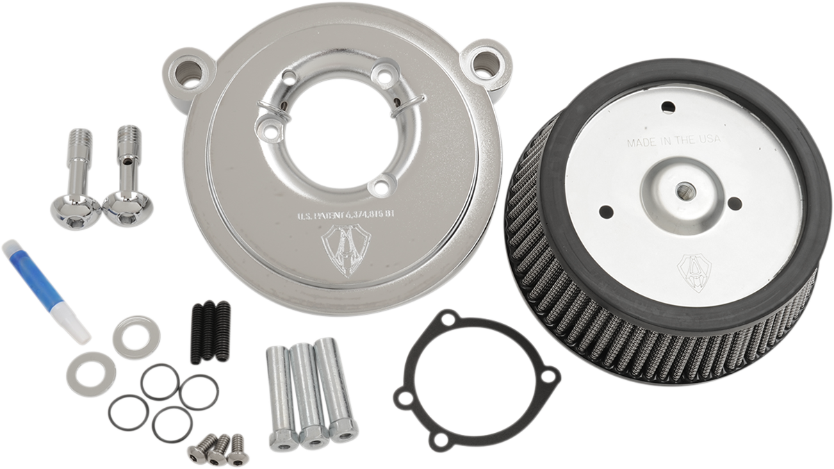 ARLEN NESS Big Sucker* Air Filter Kit - Chrome - Stage I - 1993-2000 TOURING, SOFTAIL, DYNA MODELS
