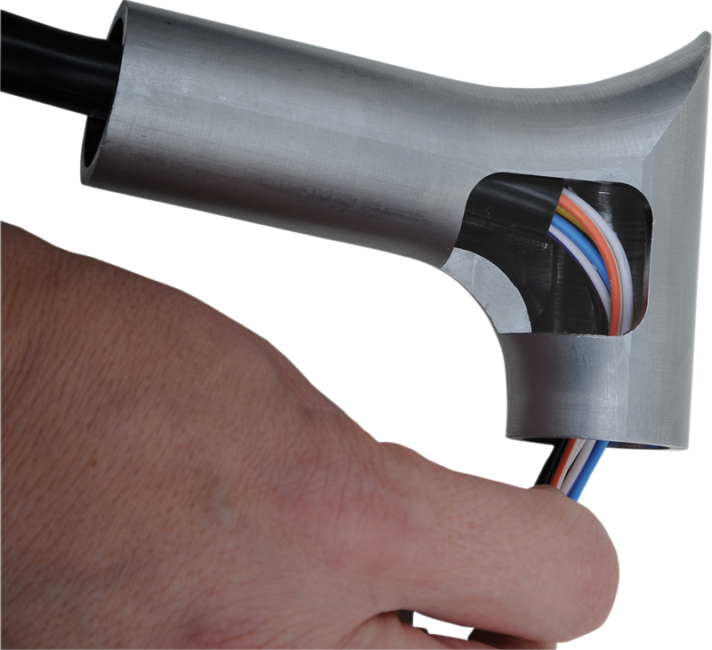 FAT BAGGERS INC. 1-1/4" EZ Install Pointed Top Handlebar - 10" - Chrome 905010